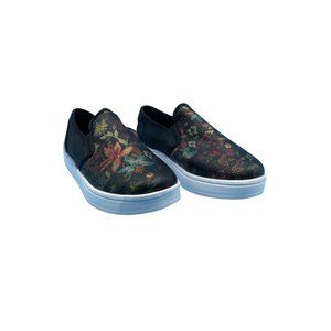 Kensie Girl Canvas Floral Slip On Youth Girls Size 1